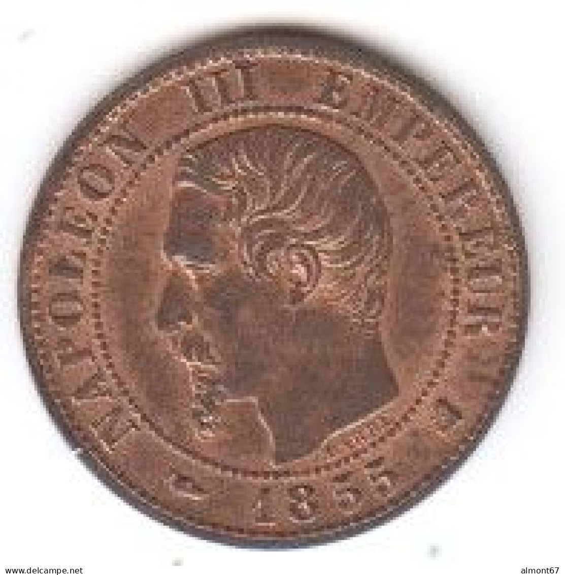 NAPOLEON III  - 1 Centime   1855 K - 1 Centime