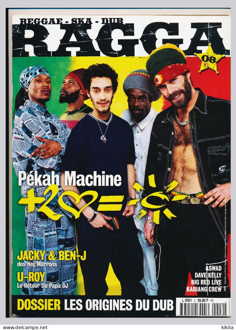Revue RAGGA 08 N° 2 Reggae - Ska - Dub - Pékah Machine  Jacky & Ben-J  U-Roy  Les Origines Du Dub  Aswad  Dave Kelly* - Musik