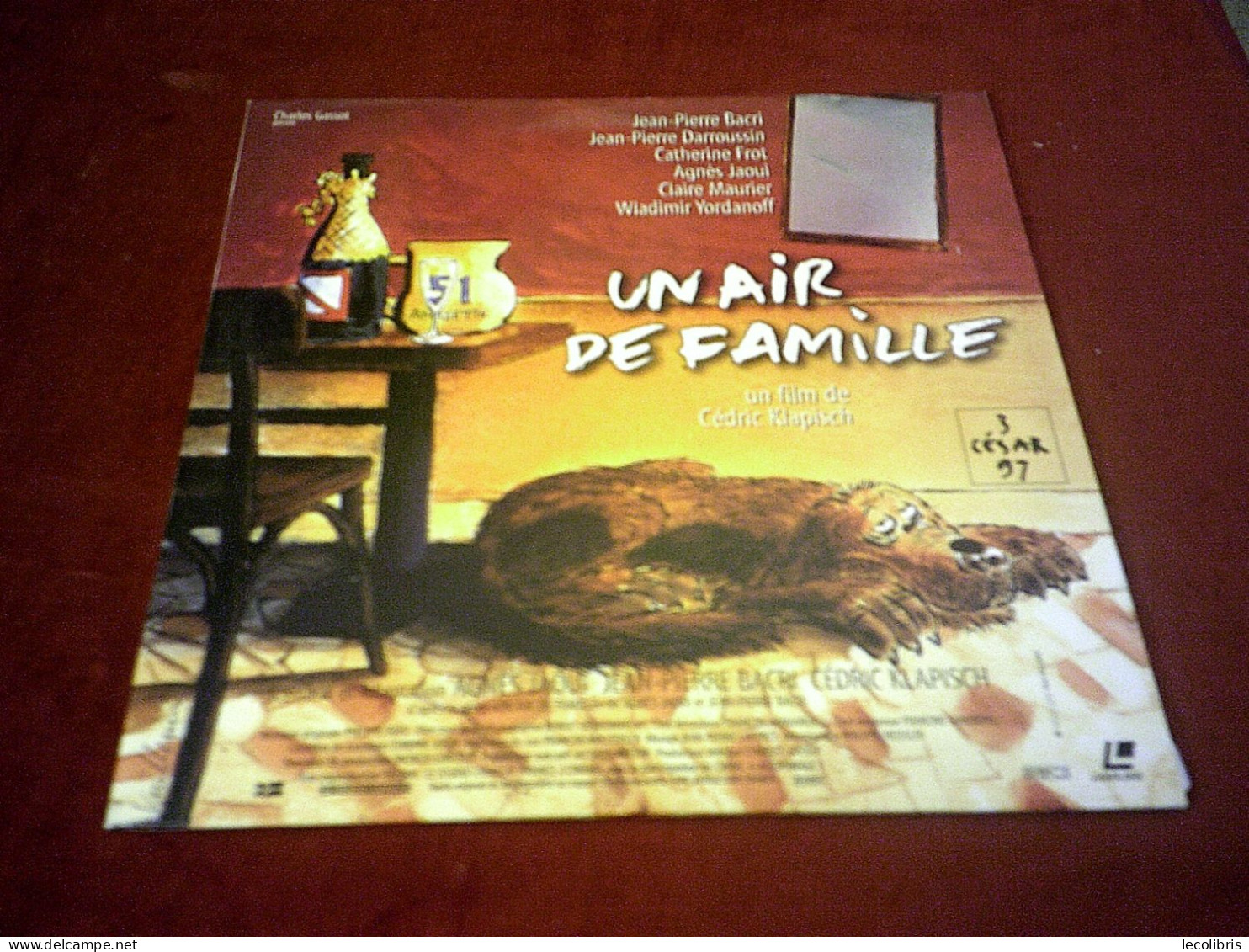 UN AIR DE FAMILLE  FILM DE CEDRIC CLAPISH  3 CESAR EN 1997  °   LASERDISC    ° - Autres Formats