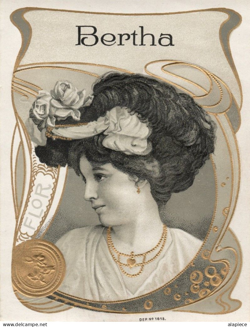 Etiquette Boîte De Cigare - Bertha (Flor) - Etichette