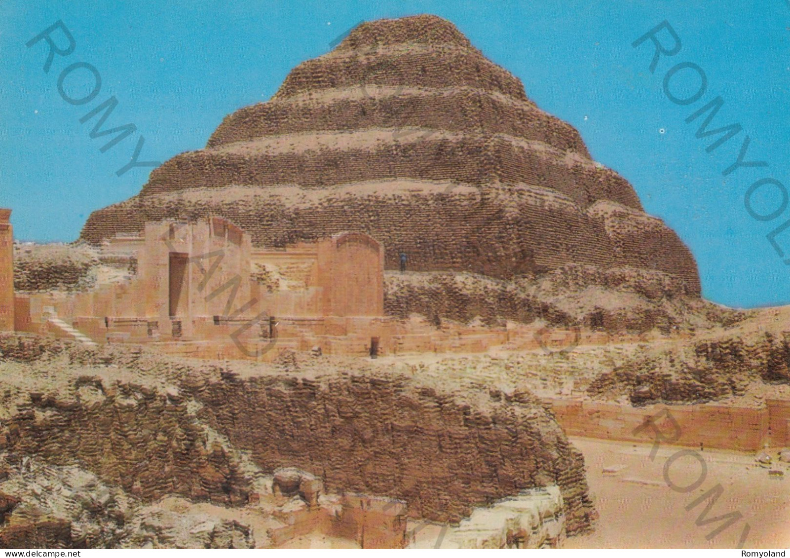 CARTOLINA  SAKKARA,CAIRO,EGITTO-KING ZOSER'S STEP PYRAMID-VIAGGIATA 1984 - Pyramides