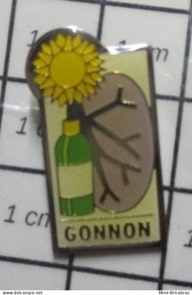 511A Pin's Pins / Beau Et Rare / MEDICAL / SIROP GONNON POUMON SOLEIL OU FLEUR JAUNE - Informatique