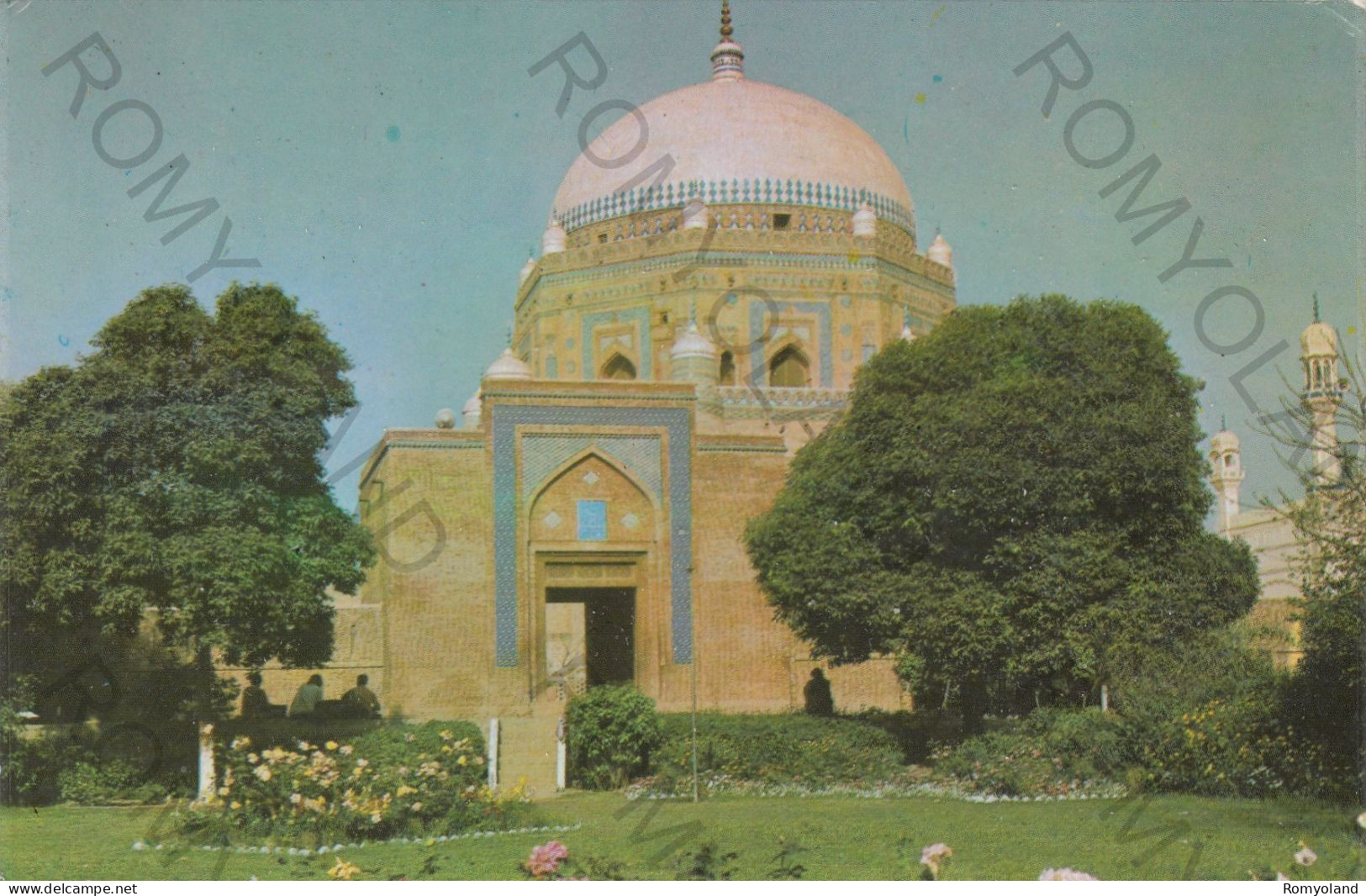 CARTOLINA  MULTAN,PAKISTAN-MAUSOLEUM OF SHAH RUKN-E-ALAM-VIAGGIATA 1988 - Pakistan