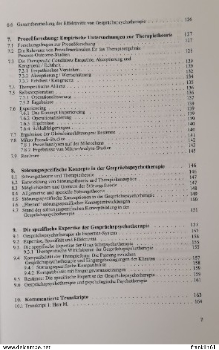 Lehrbuch Der Gesprächspsychotherapie. - Psychology