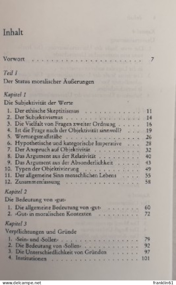 Ethik. Auf Der Suche Nach Der Richtigen Und Falschen. - Philosophie