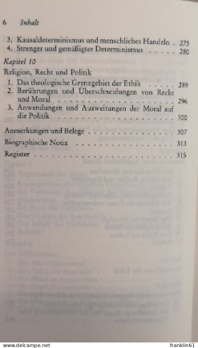 Ethik. Auf Der Suche Nach Der Richtigen Und Falschen. - Filosofía