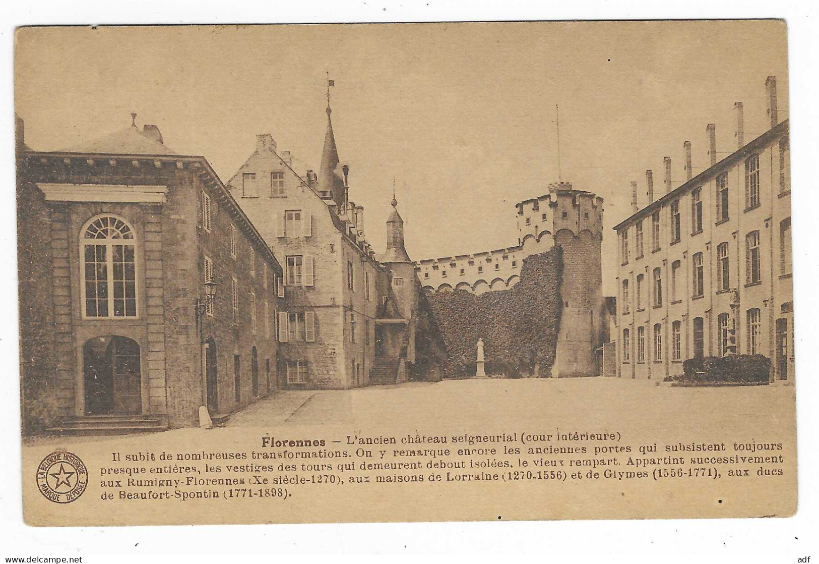 CPA FLORENNES, L'ANCIEN CHATEAU SEIGNEURIAL ( COUR INTERIEURE ), BELGIQUE - Florennes