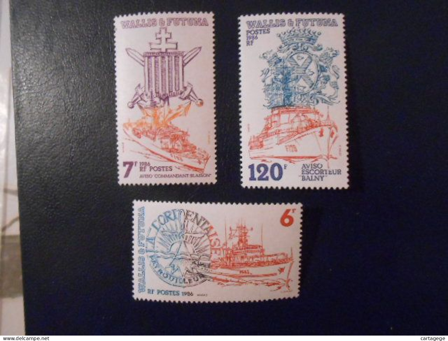 WALLIS-ET-FUTUNA YT 348/350 MARINE NATIONALE FRANCAISE** - Ongebruikt