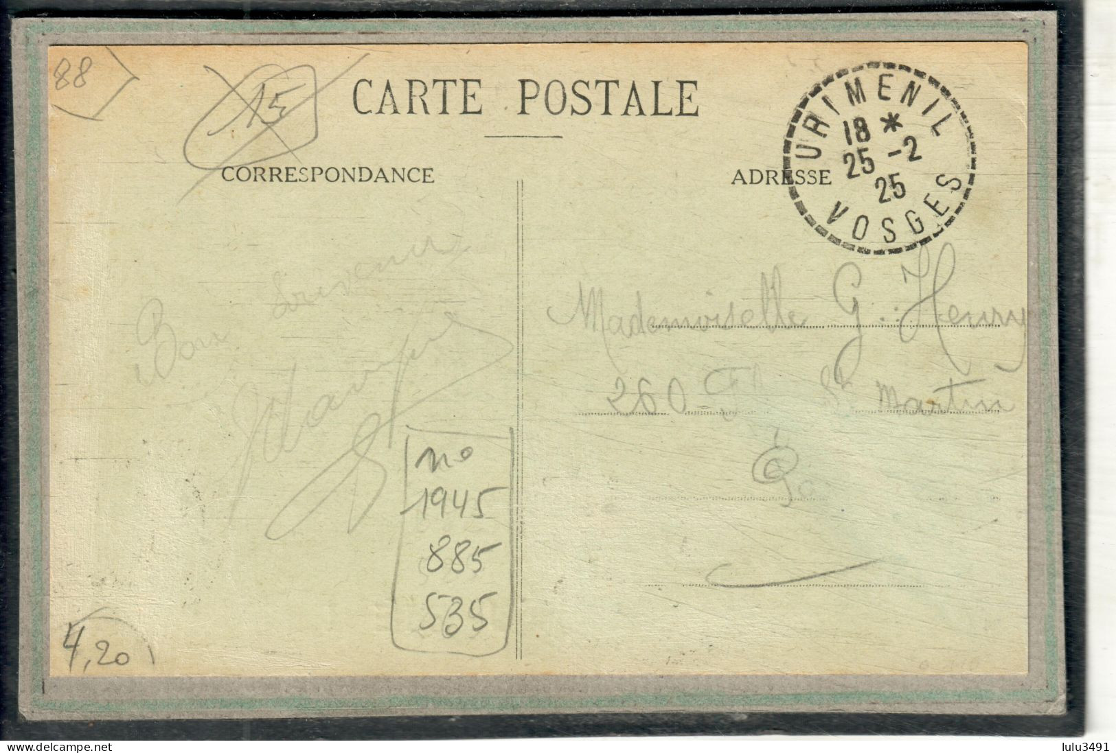 CPA - URIMENIL (88) - Carte Multi-vues De 1925 - Souvenir De ... - Urimenil