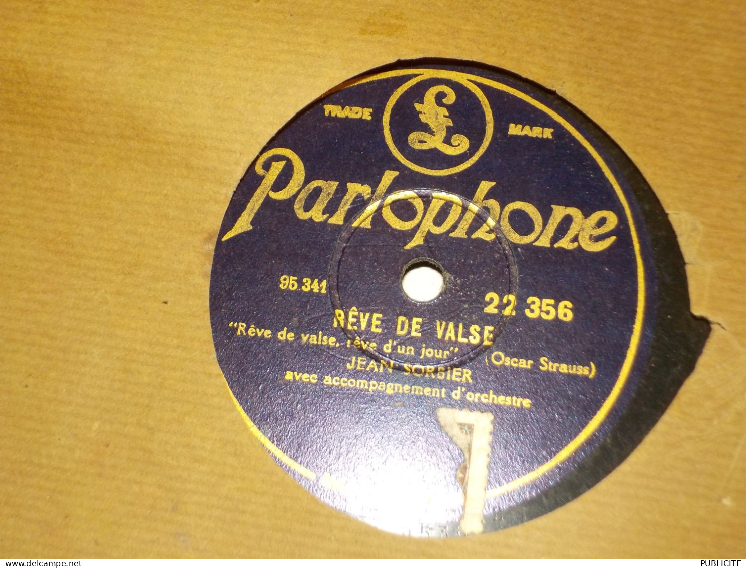 DISQUE VYNIL 78 TOURS VALSE ET SERENADE DE JEAN SORBIER 1931 - 78 Rpm - Schellackplatten