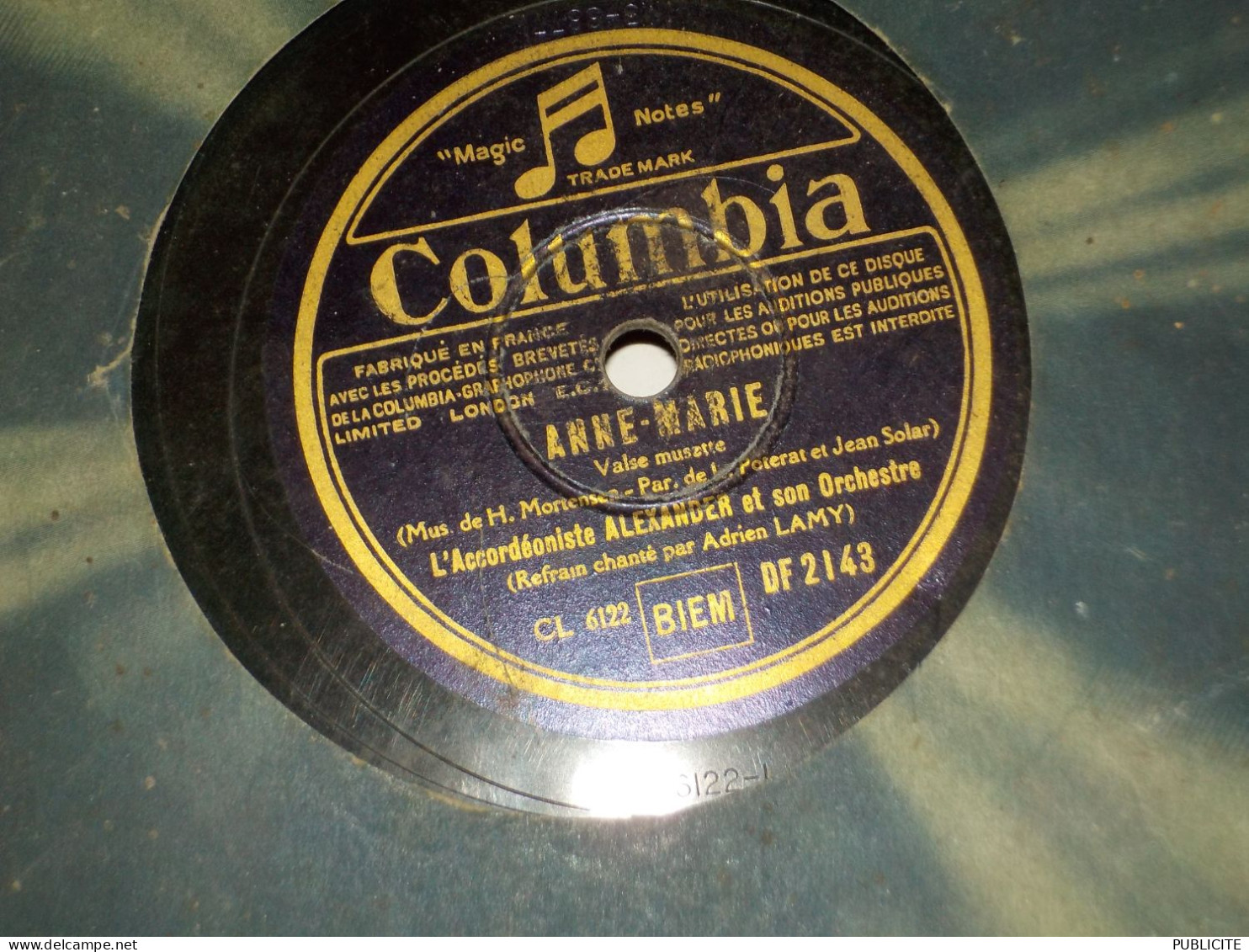 DISQUE VYNIL 78 TOURS VALSE  DE MAURICE  ALEXANDER 1930 - 78 Rpm - Gramophone Records