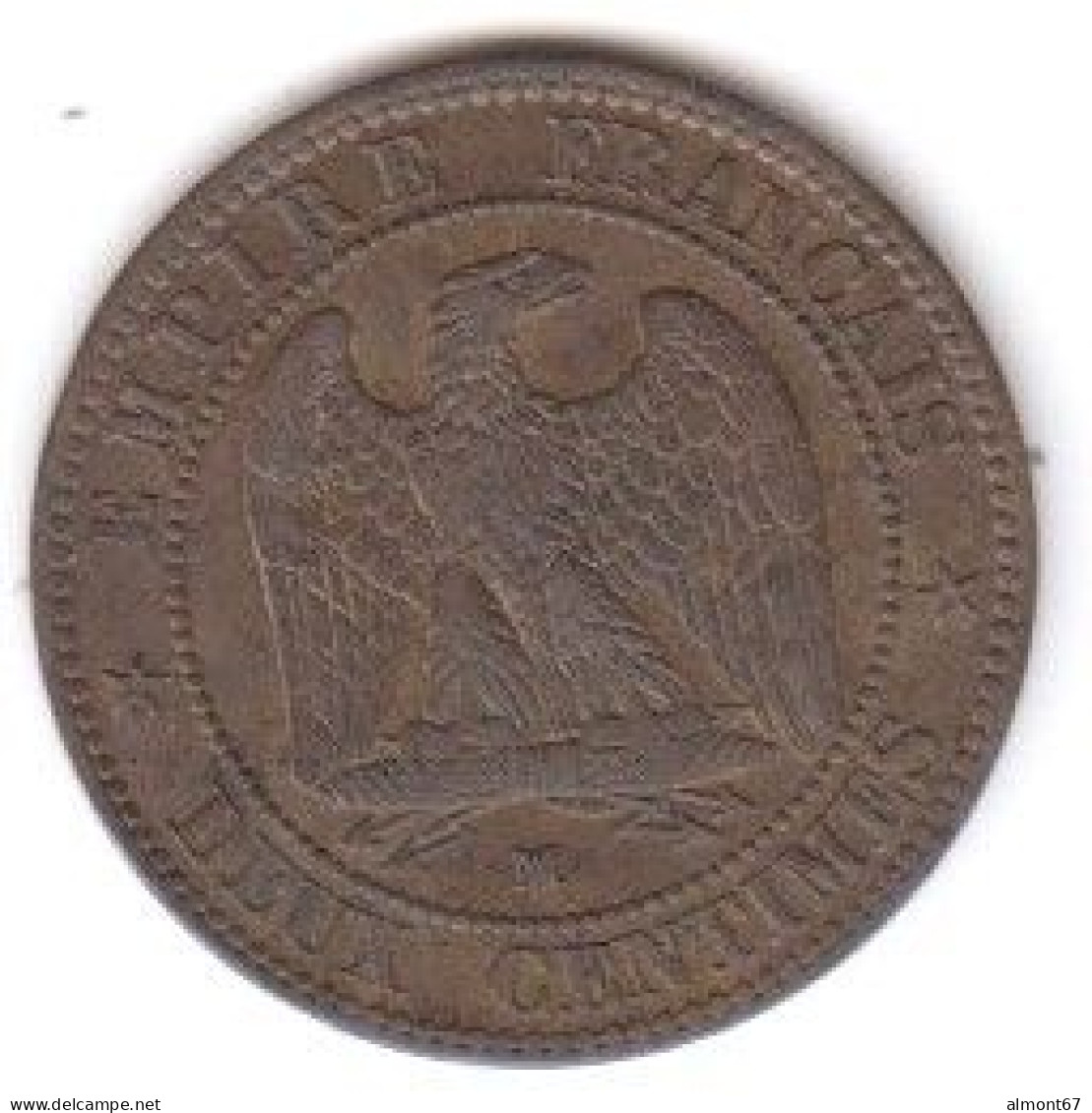 NAPOLEON III  - 2 Centimes   1855 MA  Ancre - 2 Centimes