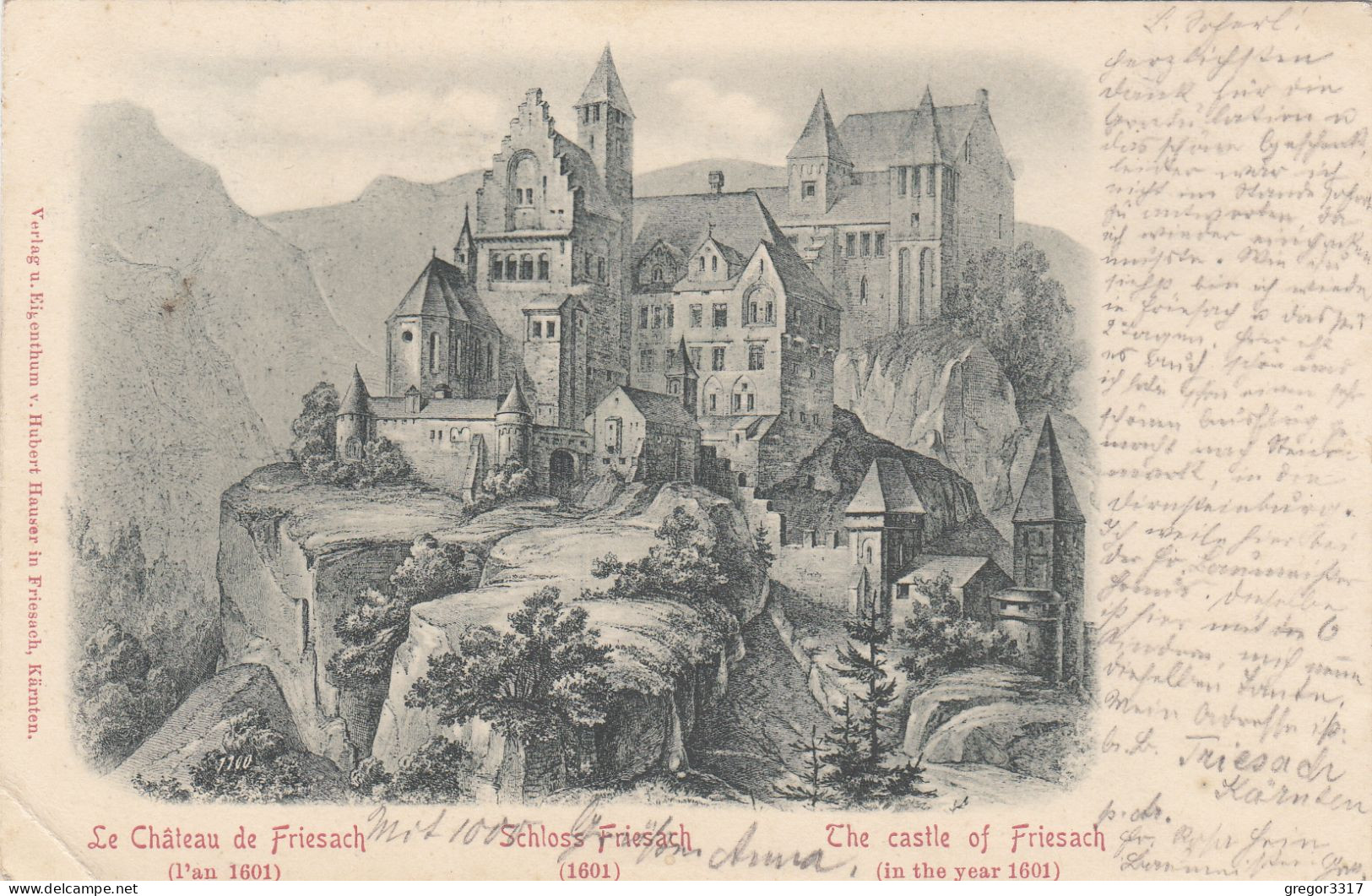 E2469) Schlos FRIESACH - Le Chateau De Friesach - 1898 Litho - Friesach