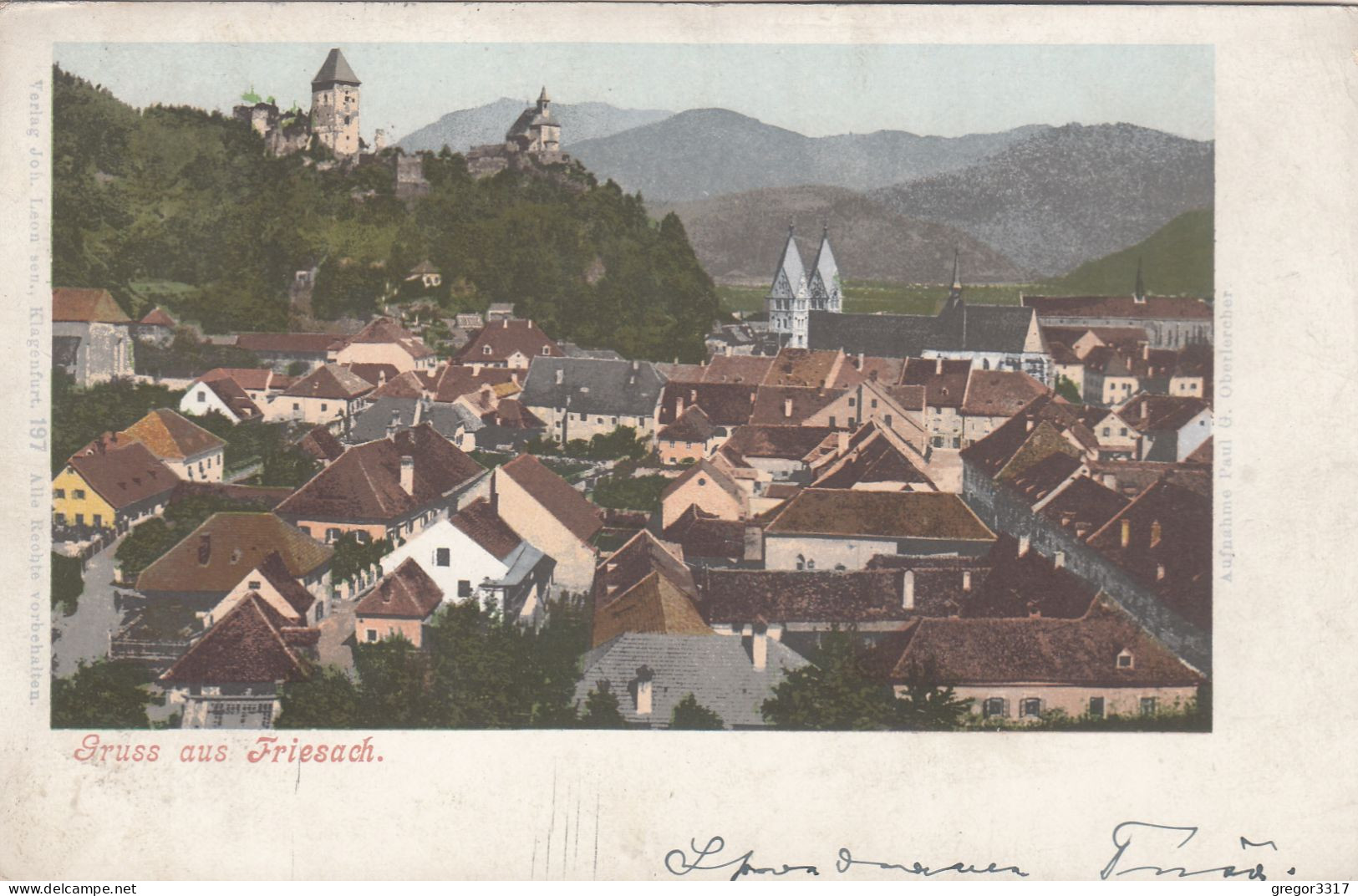 E2474) GRUSS Aus FRIESACH In Kärnten - Alte Chromlitho - 1902 - Friesach