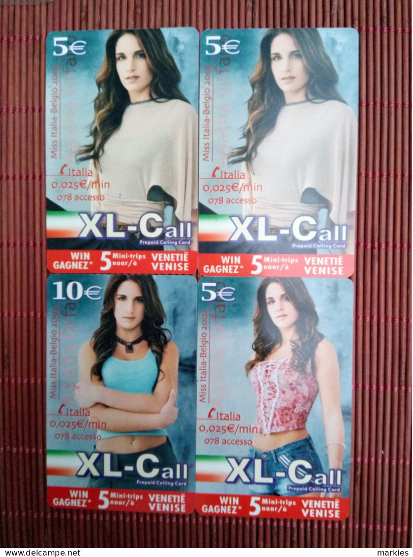 Xl Call 4 Cards Miss Italia Used Rare - [2] Prepaid- Und Aufladkarten