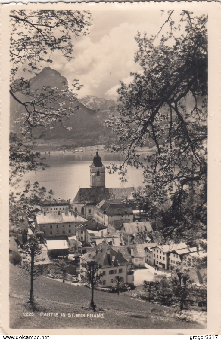 E2479) Partie In ST. WOLFGANG - Wiesenhang Mit Blick Auf Häuser U. Kirche ALT - St. Wolfgang