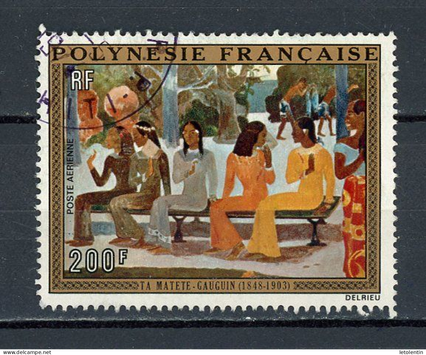 POLYNESIE - TABLEAU - POSTE AERIENNE - N° Yt 75 Obli. - Oblitérés