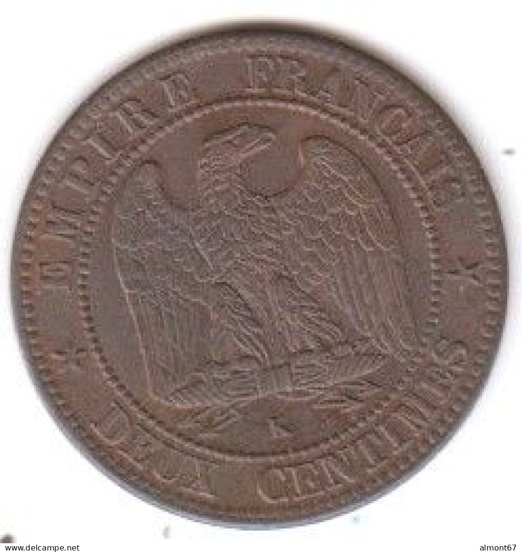 NAPOLEON III  - 2 Centimes   1862 K - 2 Centimes