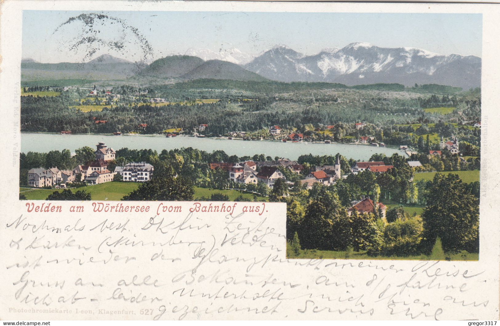 E2489) VELDEN Am Wörthersee - Vom BAHNHOF Aus - Tolle Alte Chromlitho 1903 - Velden