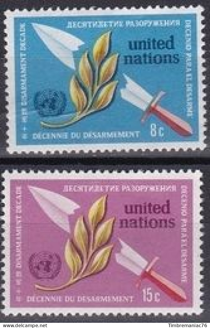 Nations Unies N.Y. 1973 YT 227-228-229-230 Neufs - Neufs