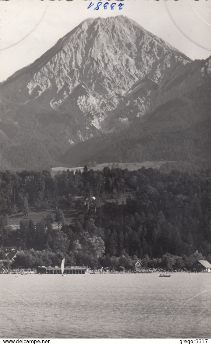 E2503) FAAKERSEE - Kärnten - FOTO AK Alt Gegen Bootshäuser Strandbad U. Mittagskogel ALT ! - Faakersee-Orte