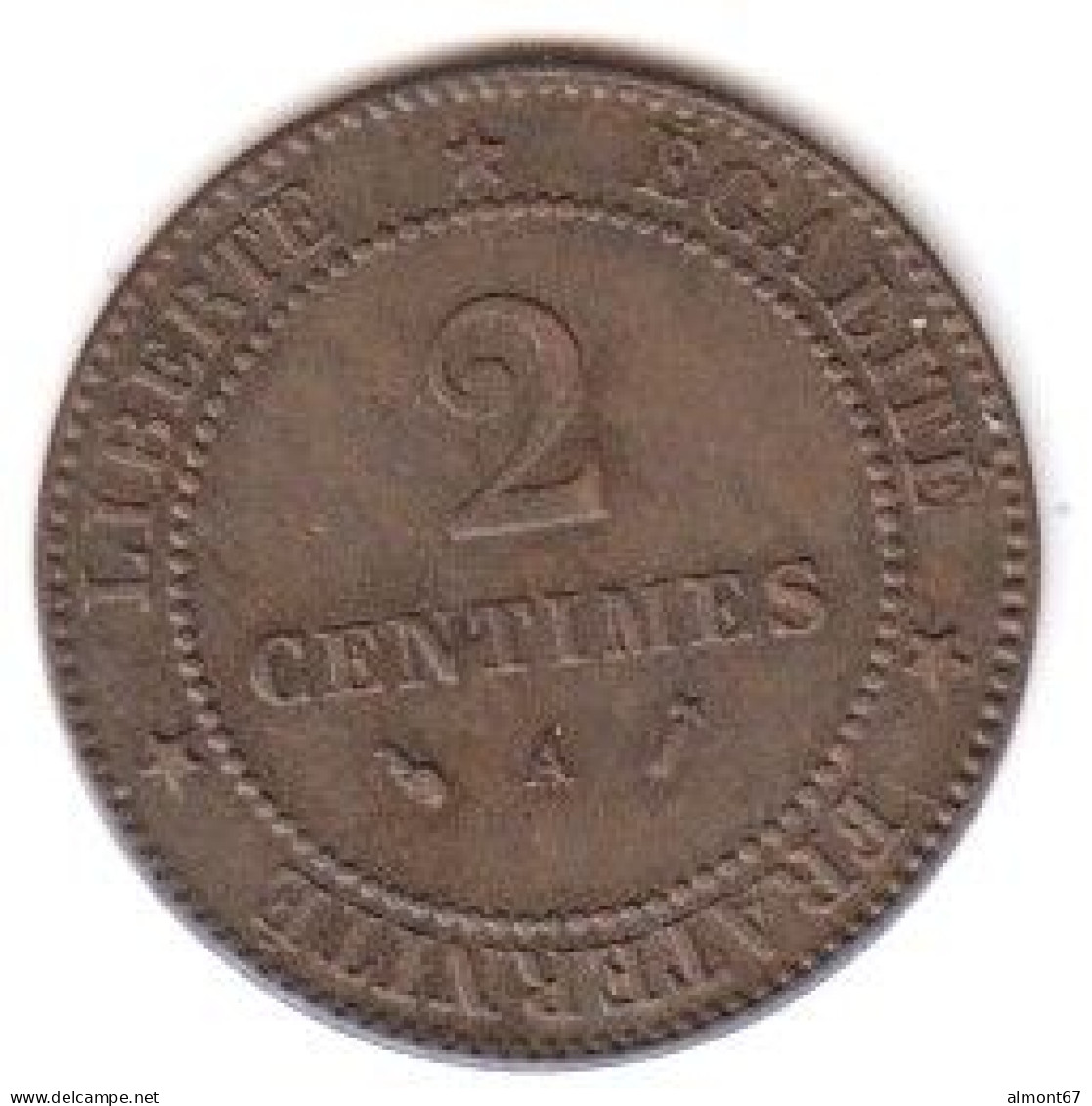 CERES  - 2 Centimes   1887 A - 2 Centimes