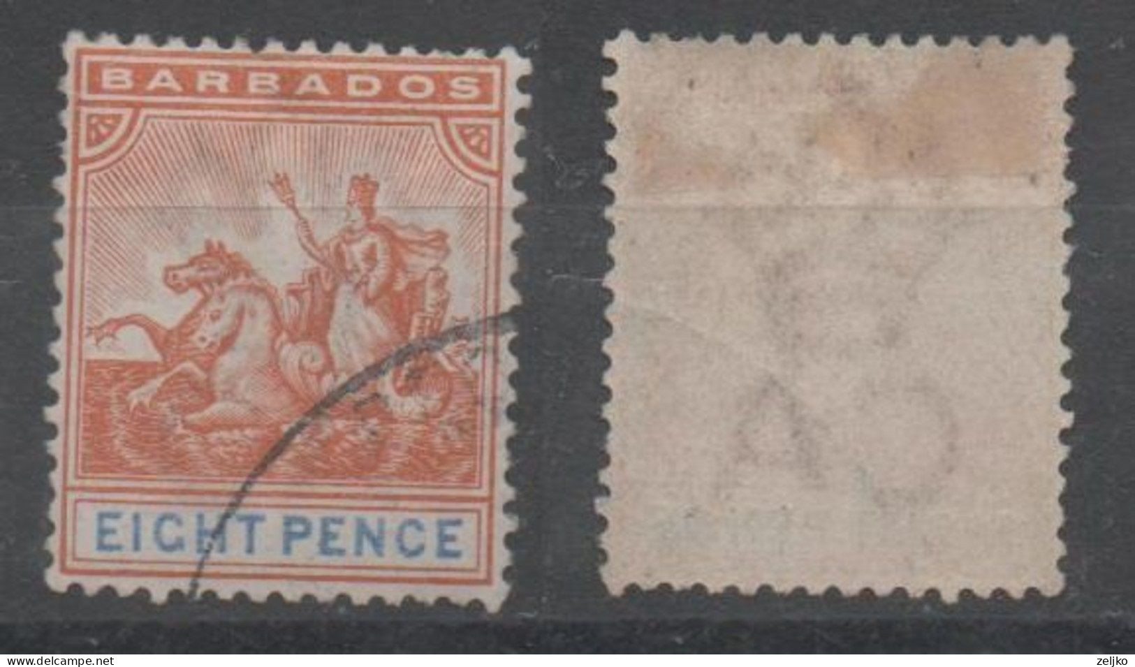 Barbados, Used, 1892, Michel 49 - Barbados (...-1966)