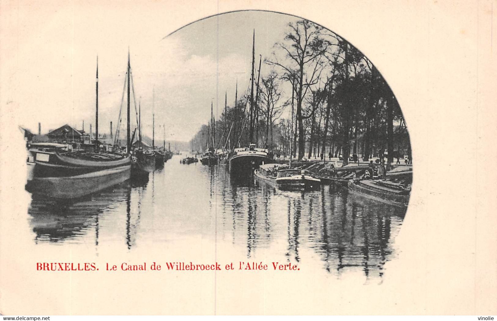 24. 211 :  BRUXELLES. CANAL DE WILLEBROECK ET ALLEE VERTE. PENICHE - Unclassified