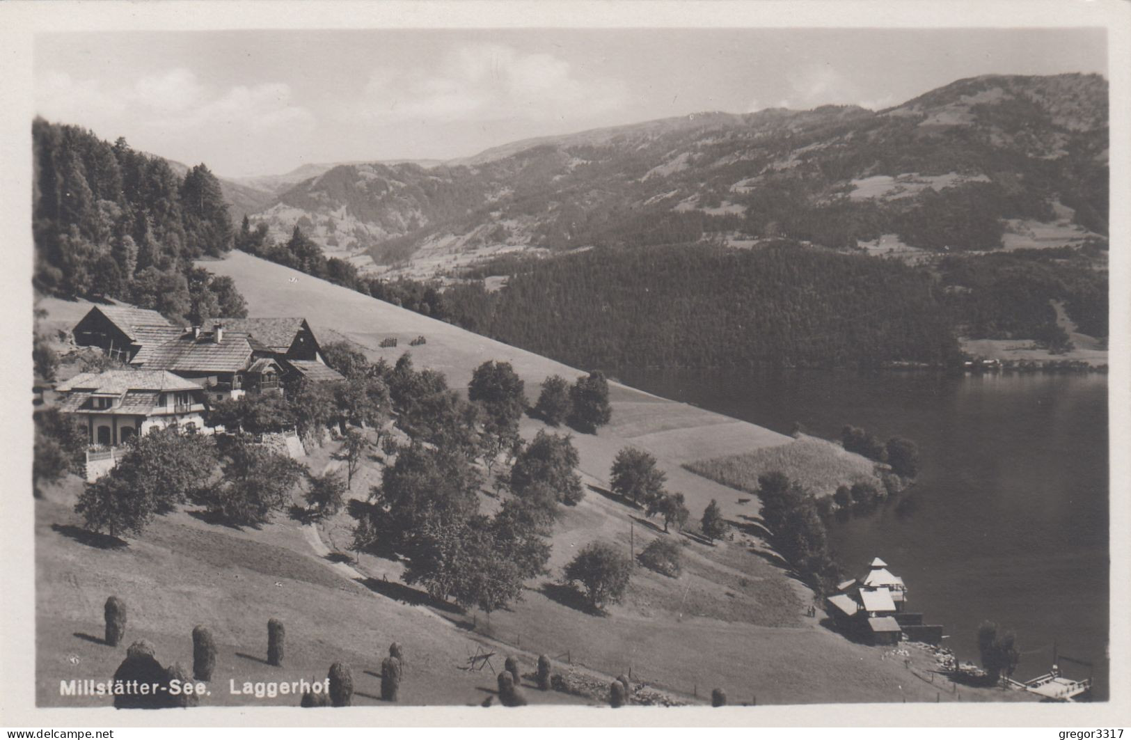 E2516) MILLSTÄTTER SEE - LAGGERHOF -FOTO AK - Häuser See Straße 1929 - Millstatt