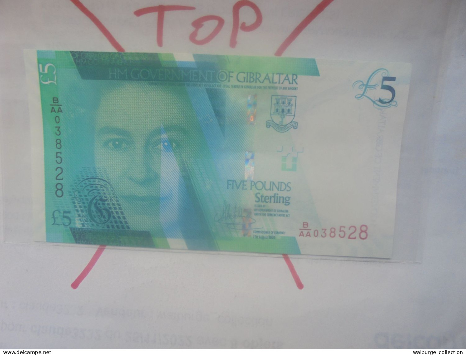 GIBRALTAR 5 POUNDS 2020 Neuf (B.32) - Gibraltar