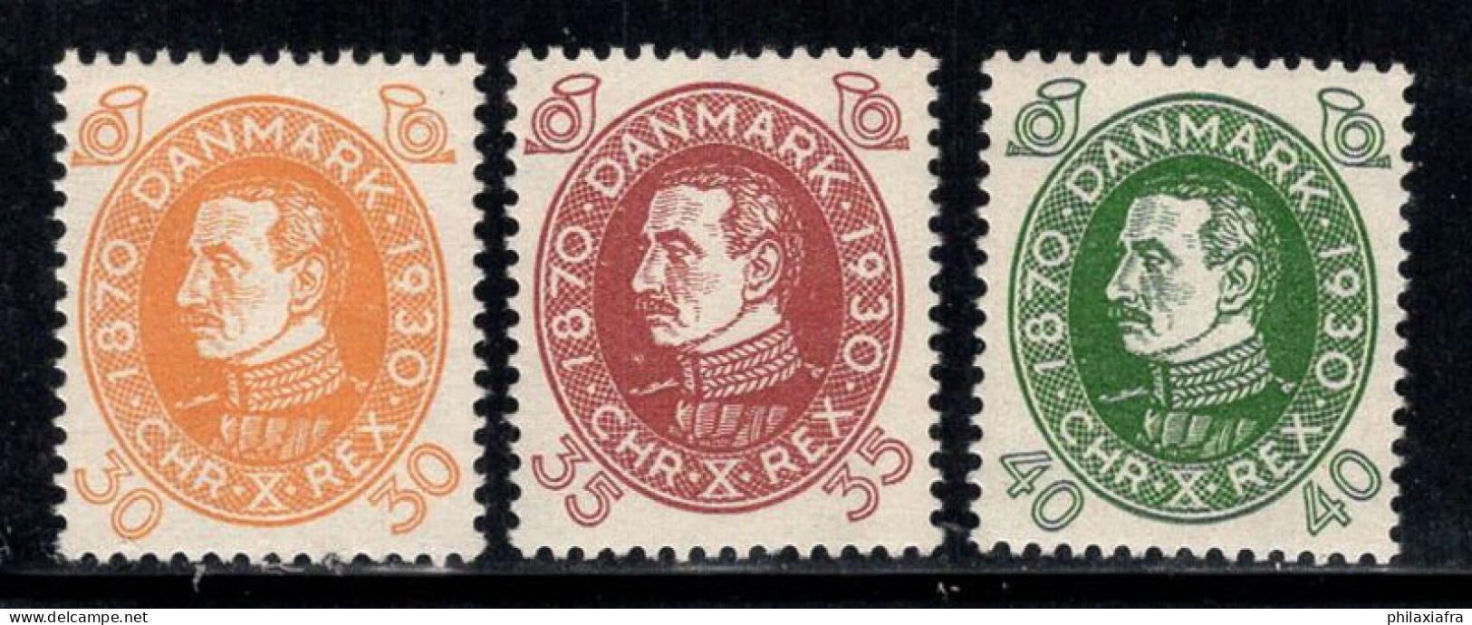 Danemark 1930 Mi. 192-194 Neuf * MH 100% Roi Christian X - Poste Aérienne