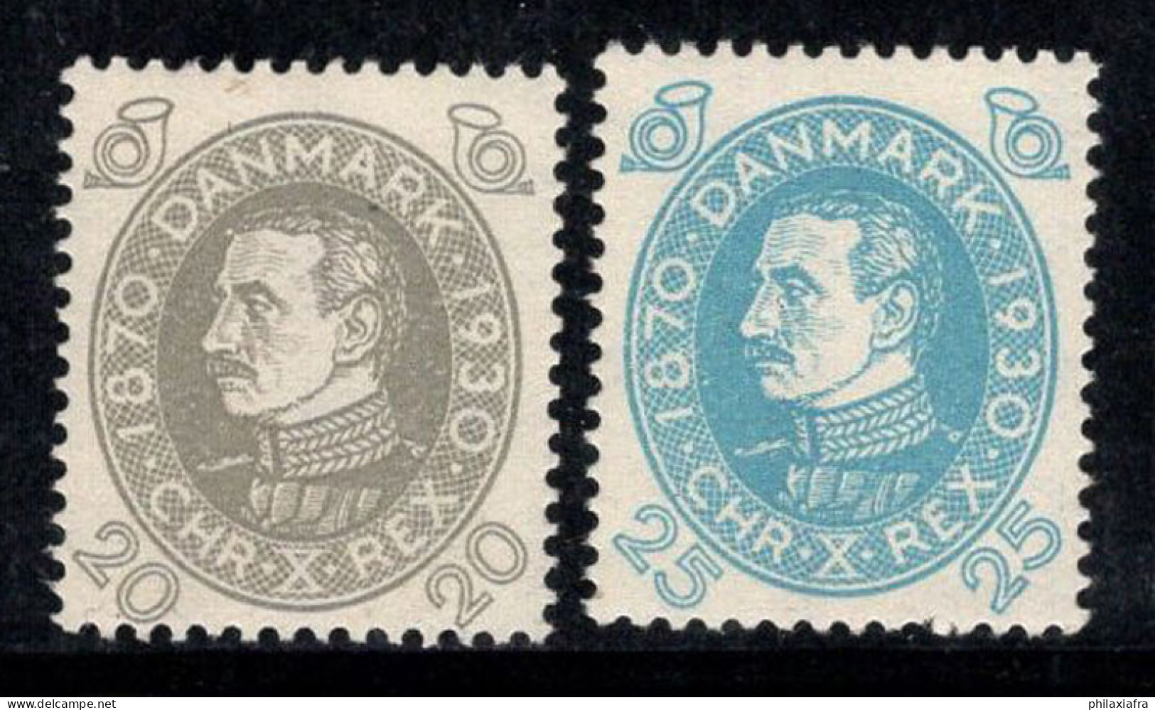 Danemark 1930 Mi. 190-191 Neuf * MH 100% Roi Christian X - Poste Aérienne