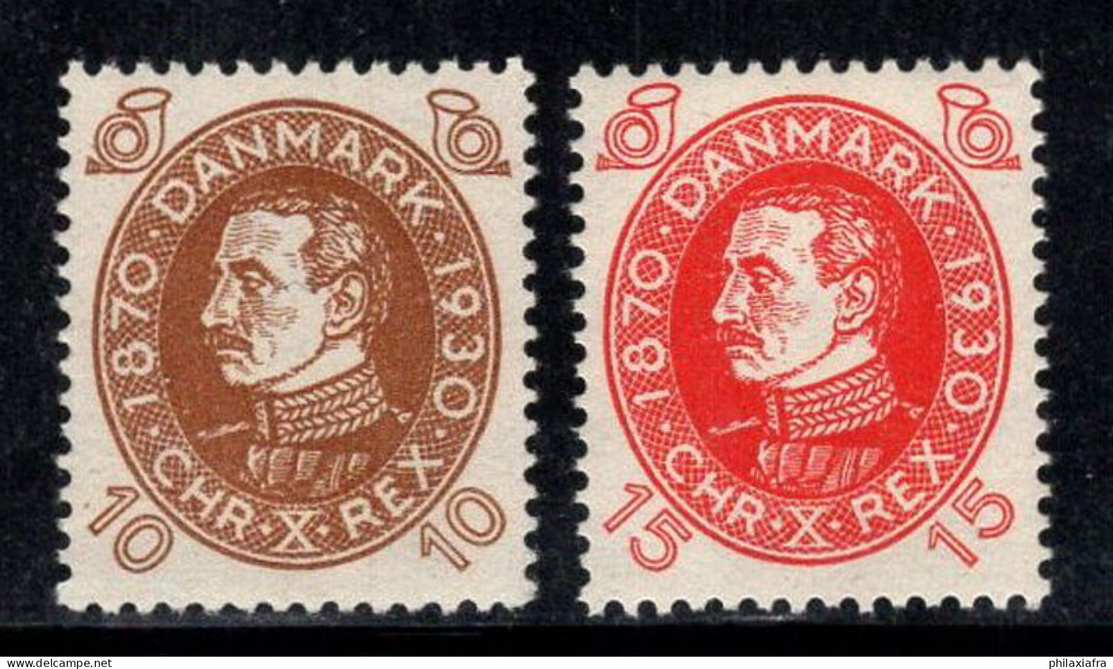 Danemark 1930 Mi. 188-189 Neuf * MH 100% Roi Christian X - Aéreo