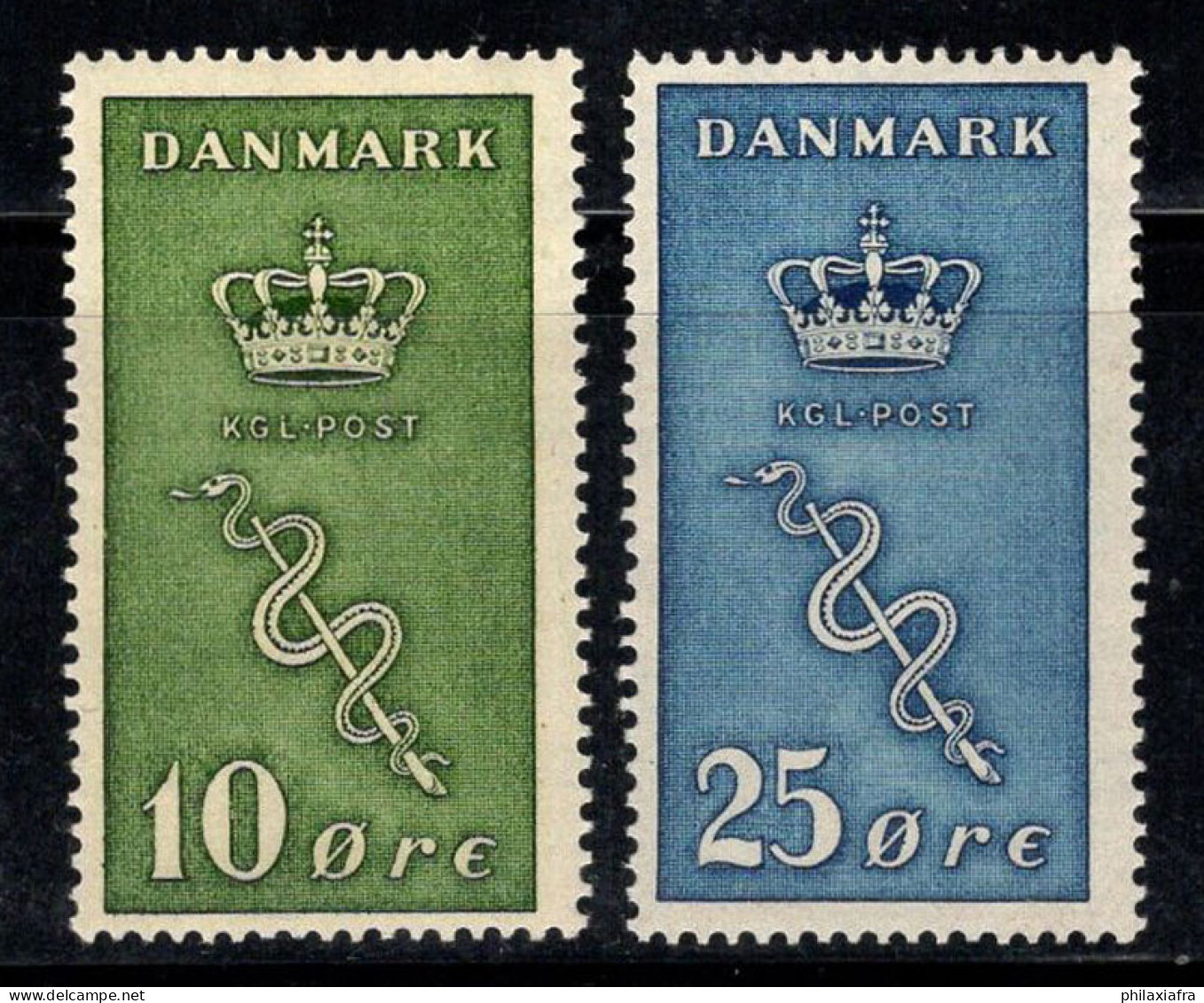 Danemark 1929 Mi. 177, 179 Neuf ** 100% Contre Le Cancer, Le Coronavirus - Aéreo