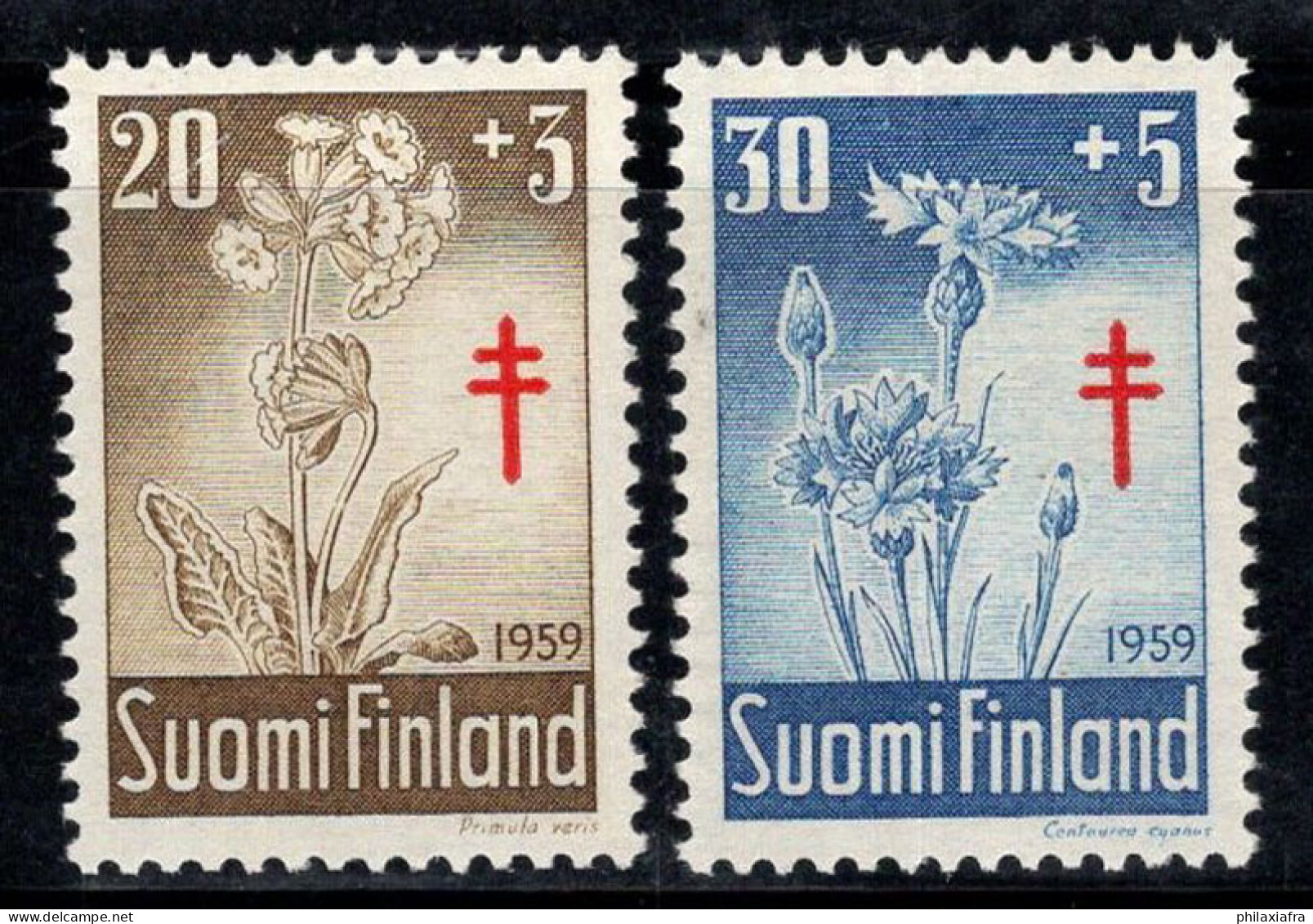 Finlande 1959 Mi. 510-511 Neuf ** 100% Tuberculose, Flore, Fleurs - Ungebraucht