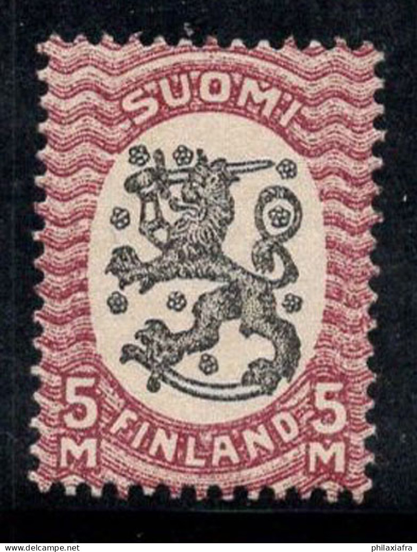 Finlande 1917-18 Mi. 92 A Neuf ** 100% 5 M, Crête - Unused Stamps