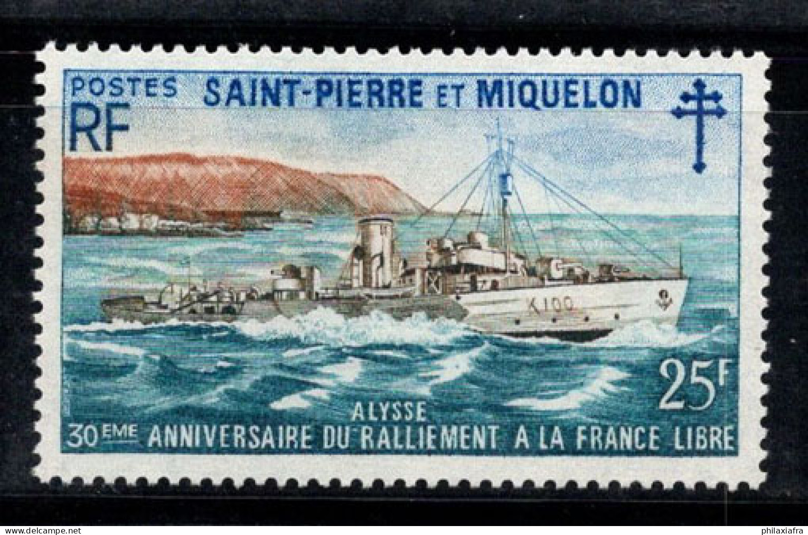 Saint-Pierre-et-Miquelon 1971 Yv. 415 Neuf ** 100% Navires, 25 F - Ungebraucht