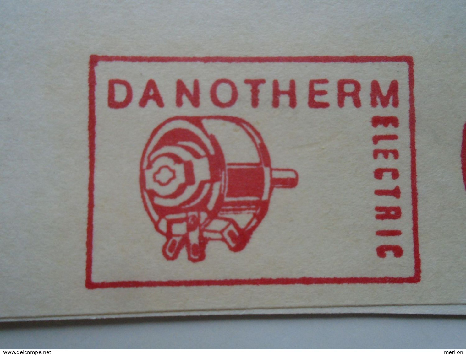 D200337  Red  Meter Stamp - EMA - Freistempel  - Denmark -Danmark - Danotherm Electric - Rodovre 1989 Electro - Franking Machines (EMA)