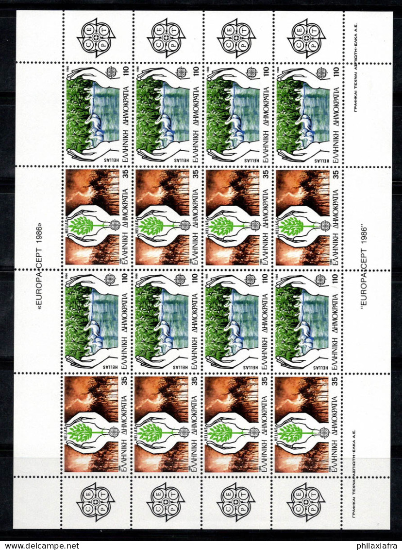 Grèce 1986 Mi. 1630-31 A Mini Feuille 100% Neuf ** Nature Et Environnement,Pélicans - Blocks & Kleinbögen
