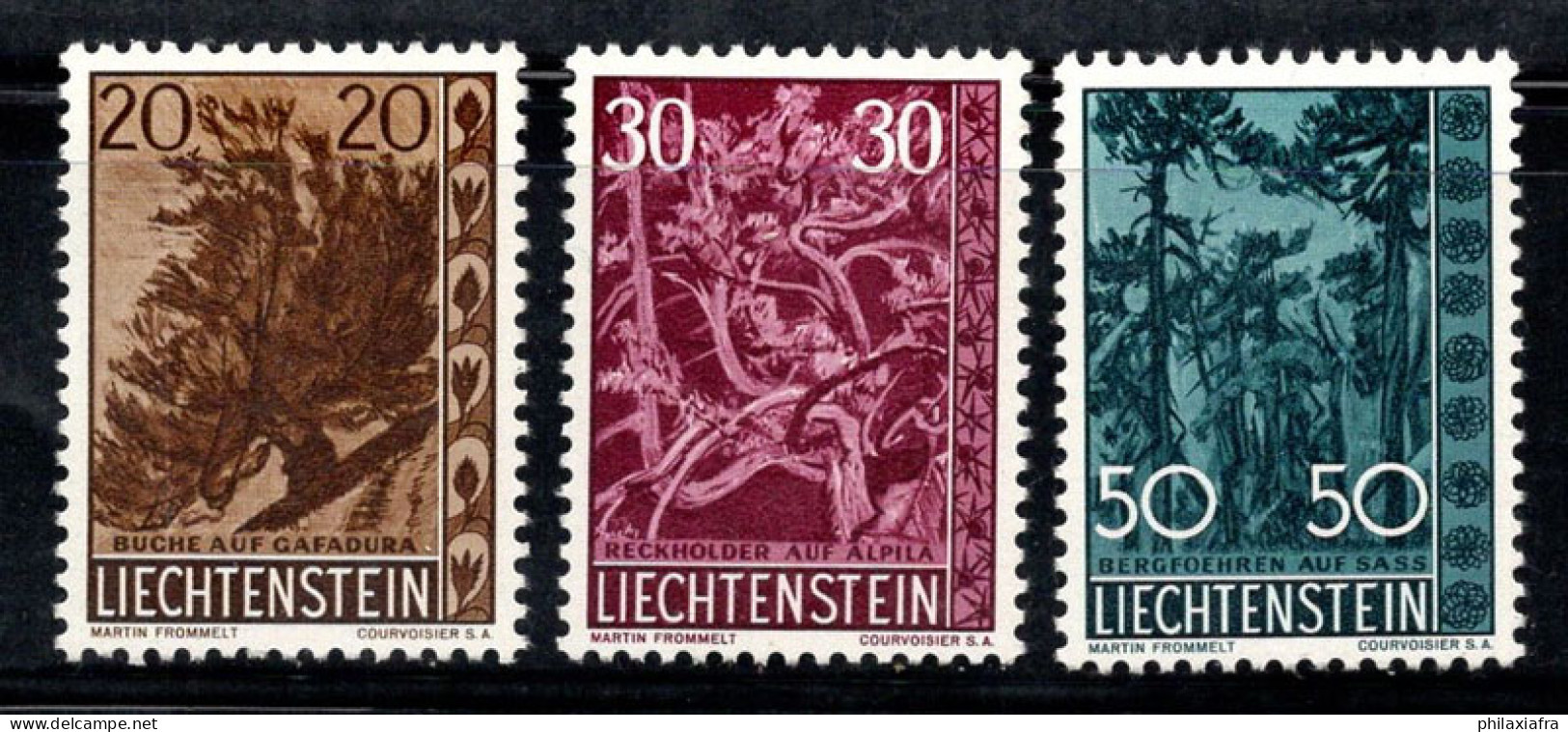 Liechtenstein 1960 Mi. 399-401 Neuf ** 100% Arbres, Flore - Ungebraucht