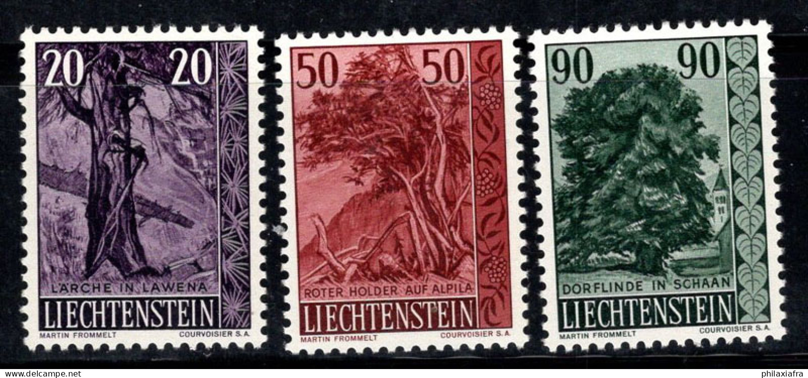 Liechtenstein 1959 Mi. 377-379 Neuf ** 100% Arbres, Flore - Ungebraucht