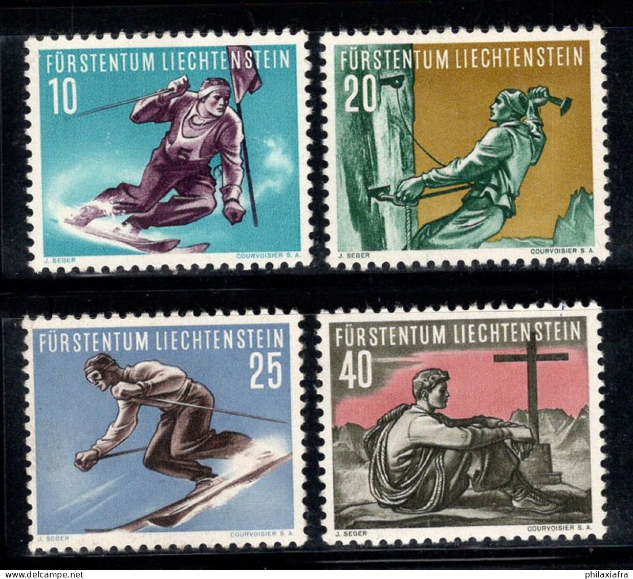 Liechtenstein 1955 Mi. 334-337 Neuf ** 100% Sport - Ungebraucht