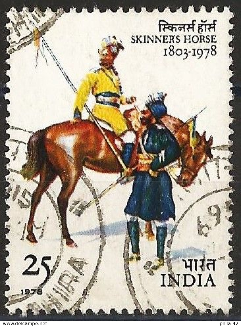 India 1978 - Mi 776 - YT 572 ( Skinner's Horse - Cavalry Regiment ) - Used Stamps