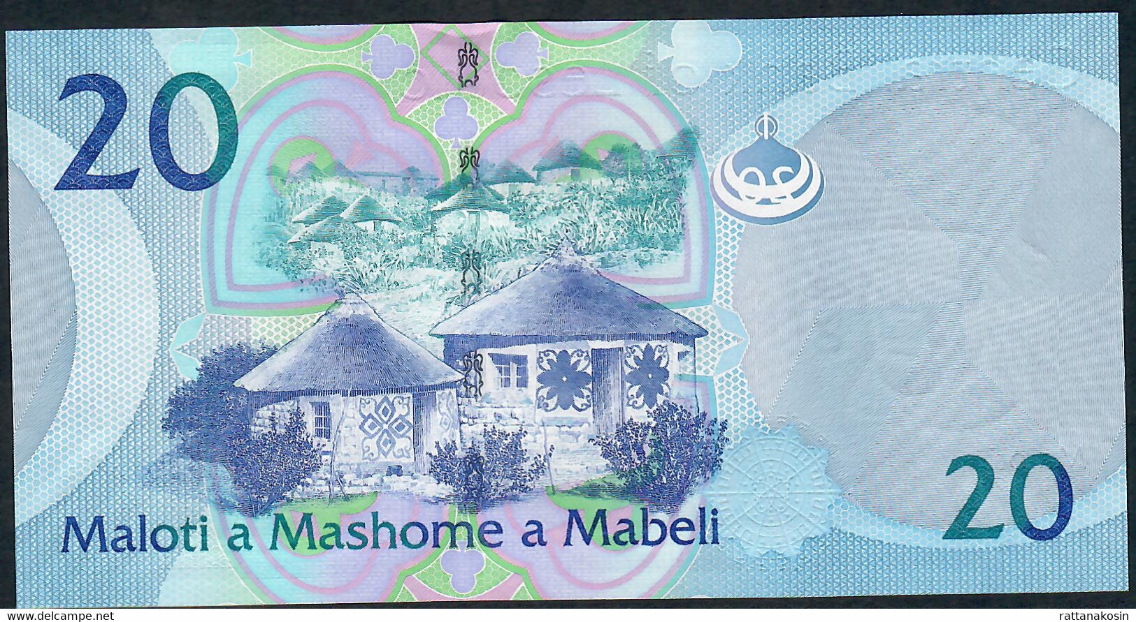 LESOTHO P22c 20 MALOTI 2019 #BJ Signature 9a     UNC. - Lesoto