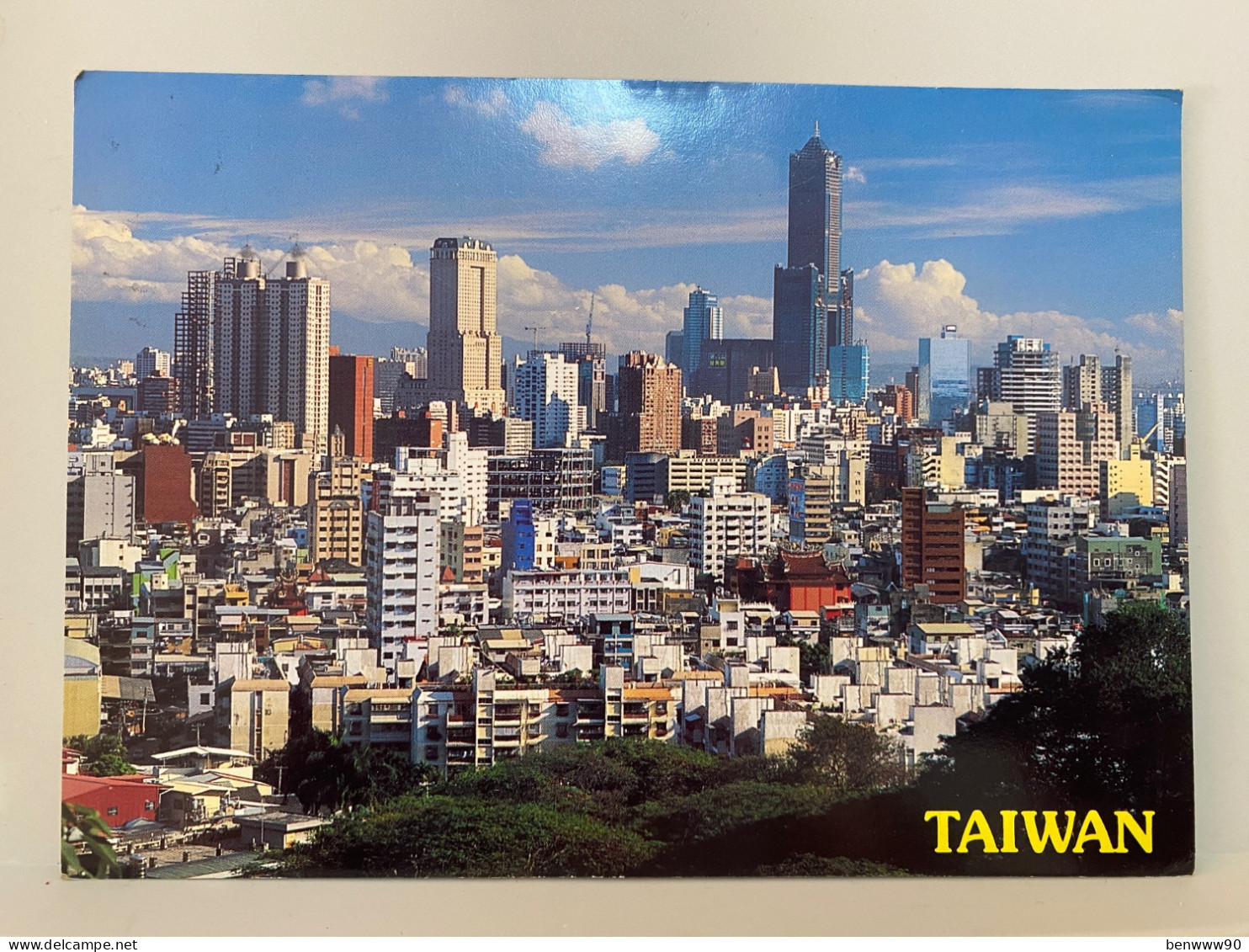 Kaohsiung City Scenery, Used, TAIWAN Postcard - Taiwán