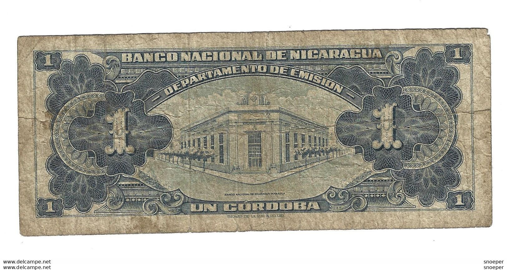 *nicaragua 1 Cordoba 1959  99b - Nicaragua