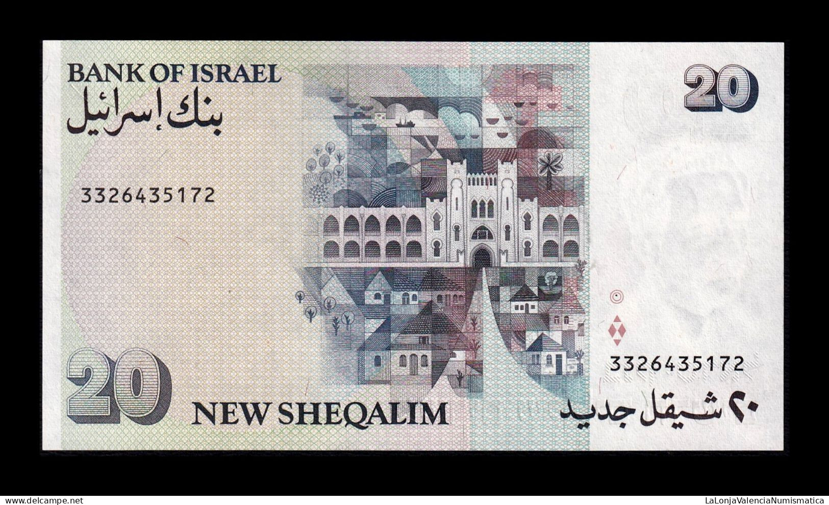 Israel 20 Sheqalim 1993 Pick 54c Sc Unc - Israel