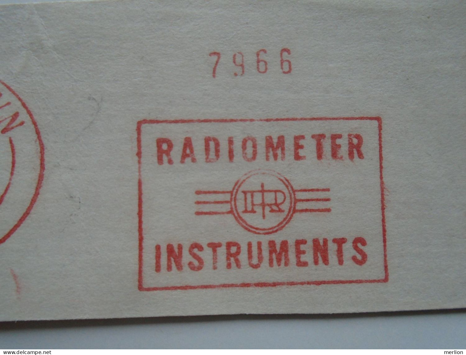 D200346 Red  Meter Stamp Cut - EMA - Freistempel  - Denmark - Kobenhavn 1968  -Radio Radiometer Instruments - Electro - Máquinas Franqueo (EMA)