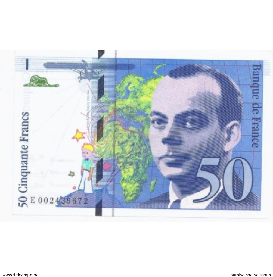 FAY 72/01B - 50 FRANCS SAINT EXUPERY - 1992 - ALPHABET E - NEUF - PICK 157 - 50 F 1992-1999 ''St Exupéry''