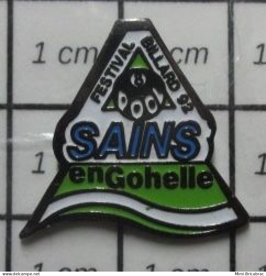 511A Pin's Pins / Beau Et Rare / SPORTS / BILLARD SAINS EN GOHELLE FESTIVAL 92 - Billard